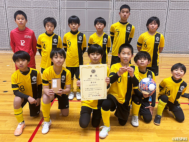 埼玉県フットサル連盟会長杯U-12の部、準優勝!!