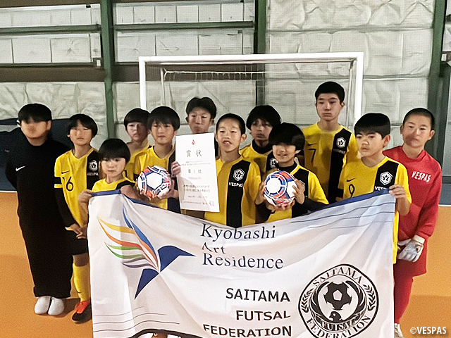 埼玉県U-12フットサルリーグ　プレーオフ全勝優勝!!3連覇達成!!!